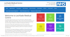 Desktop Screenshot of lechlademedicalcentre.co.uk